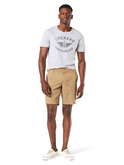 Dockers Mens Supreme Flex Ultimate Shorts New British Khaki 44