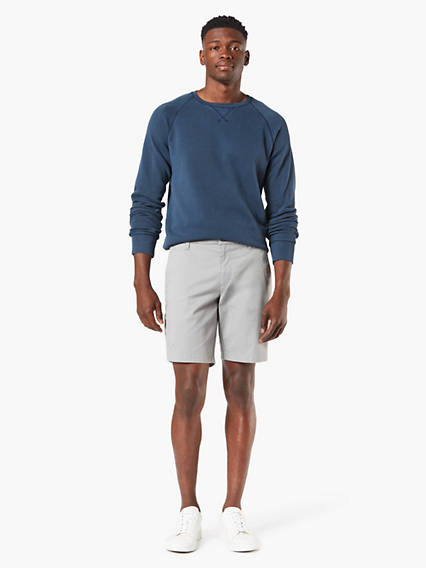 Dockers Men's Big and Tall Ultimate 9.5" Shorts Grey 44"
