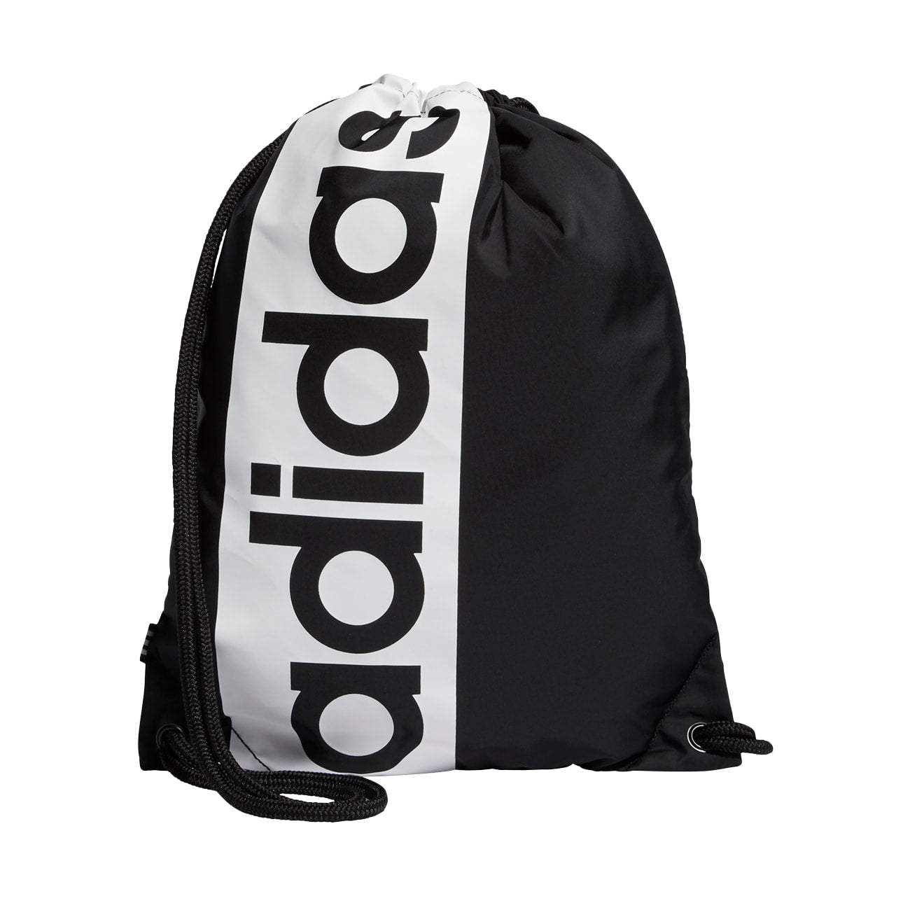 Adidas Court Lite Logo Sack Pack Athletic Bag Black White OSFA