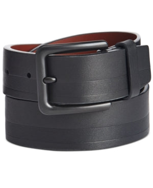 Original Penguin Men's Embossed Black Casual Belt Size 32