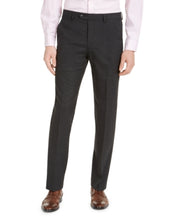 Alfani Mens Dress Pants Slim-Fit Stretch Charcoal Navy 33 x 32
