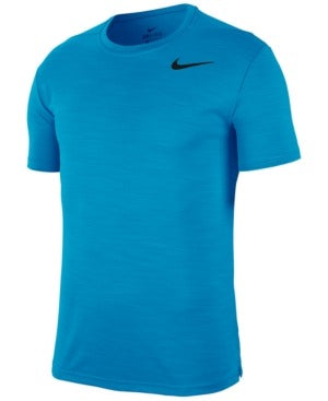 NIKE Mens Superset Aqua Short Sleeve Stretch T Shirt Small