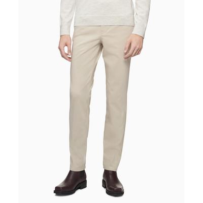 Calvin Klein Mens 365 Slim-Fit Performance Dress Pants Taupe 32 x 32