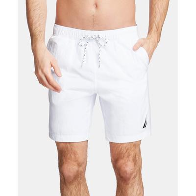 Nautica Mens Regular fit Swim Trunks Swimwear XXL Bright White Solid