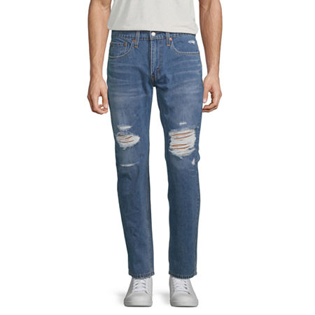 Levi Strauss Co Mens Blue Tapered Regular Fit Stretch Denim Jeans Blue 36 X 29