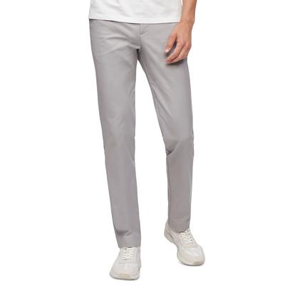 Calvin Klein Mens Modern fit Casual Pants 36 / 34 Light Grey Solid