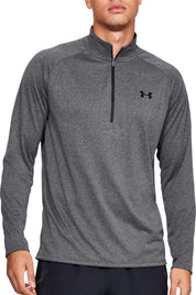 Under Armour Mens Regular fit Long Sleeve Half Zip Shirt XXXXL Grey Solid
