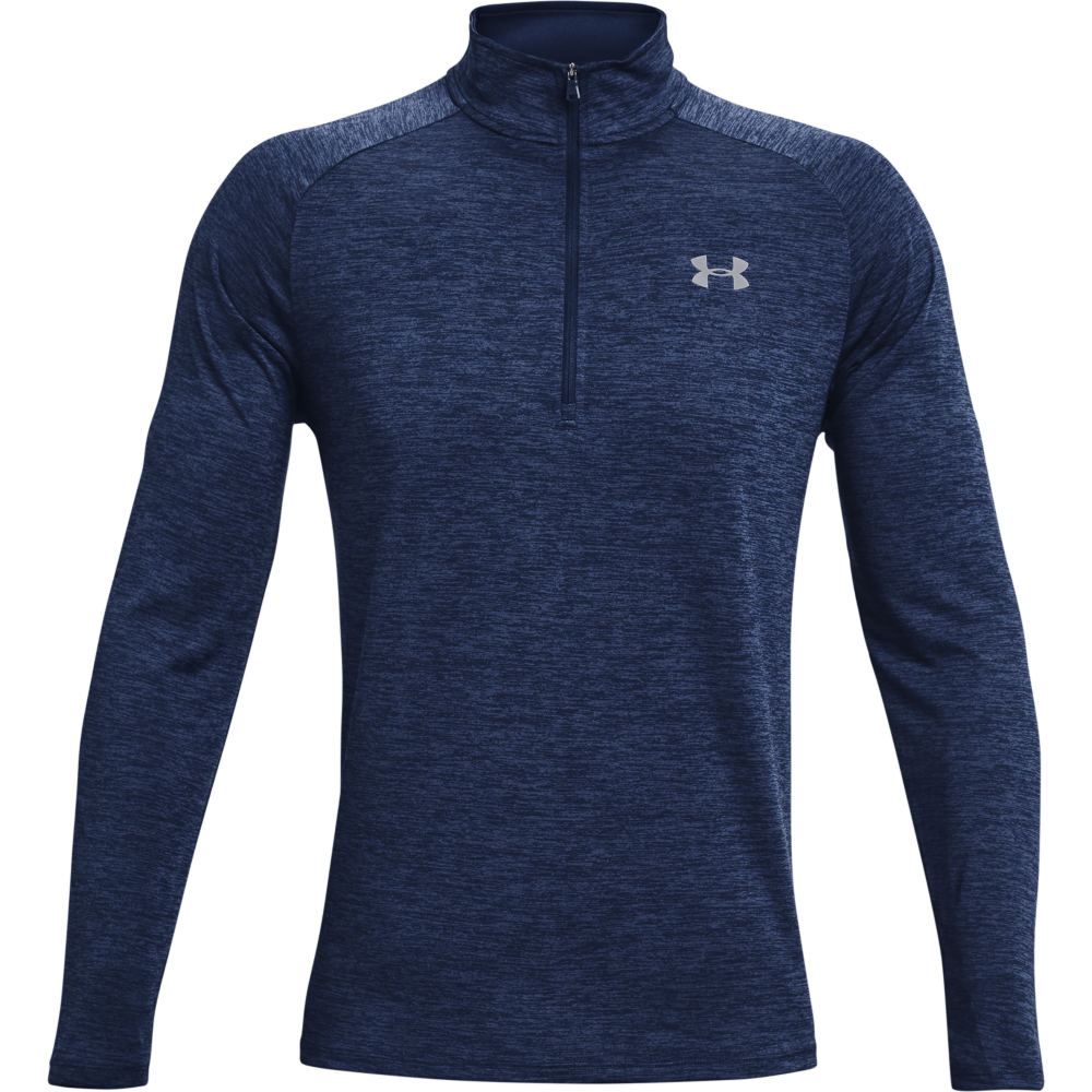 Under Armour Men's Ua Tech 2.0 1/2 Zip Long Sleeve Shirt 4Xl Blue