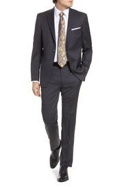 Hart Schaffner Marx Mens Regular fit 2 Piece Suit 44 R / 40 Waist Charcoal Grey