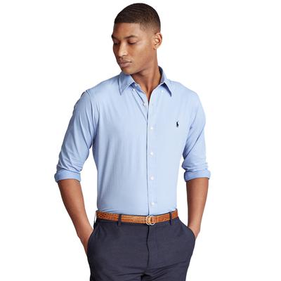 Polo Ralph Lauren Men's Classic Fit Performance Shirt Dress Shirt Blue XL