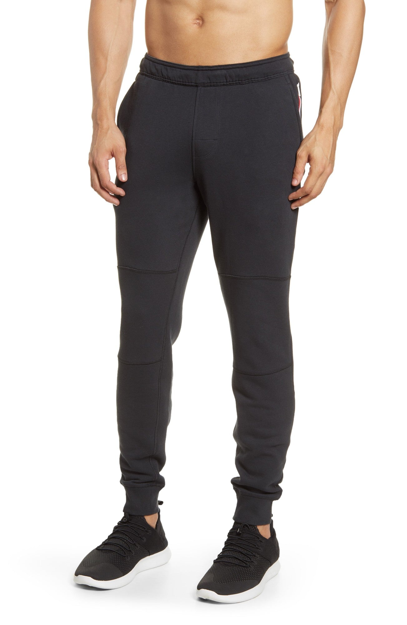 FOURLAPS Men's Rush Jogger Sweatpants Black Medium