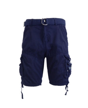 Galaxy By Harvic Men's Belted Cargo Shorts Navy 30 Reg