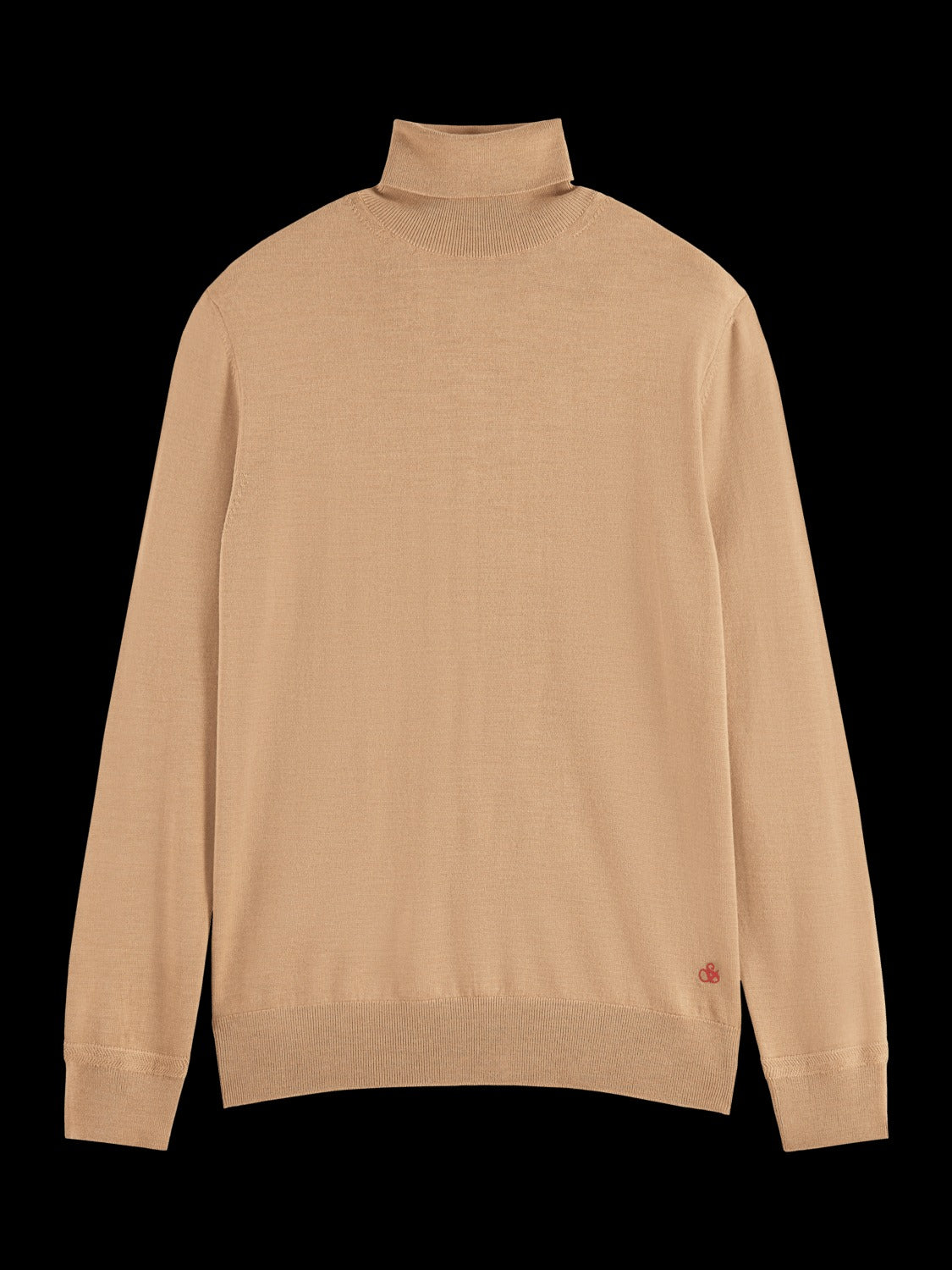Scotch & Soda Men's Merino Wool Turtleneck Sweater XL Brown
