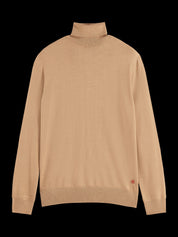 Scotch & Soda Men's Merino Wool Turtleneck Sweater XL Brown