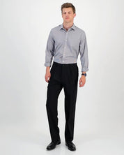 Tommy Hilfiger Mens Relaxed fit Dress Pants 30 / 30 Black Solid Stretch