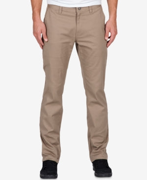 Volcom Men's Fricken' Modern Stretch Pants Brown Size 36