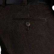 Haggar Mens Classic fit Dress Pants Corduroy 36 / 34 Brown Solid