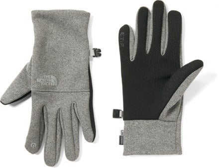 The North Face Mens Etip Recycled Gloves Grey  Medium
