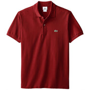 Lacoste Mens Classic Pique Polo Shirt Short Sleeve Knit  Red XS