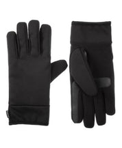 Isotoner Signature Men's Black Water Repellent Tech Stretch Glove - MEDIUM