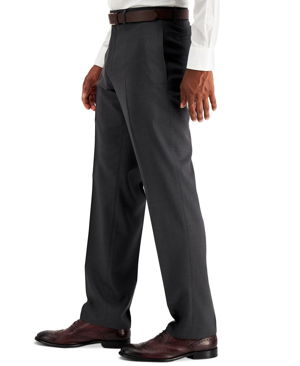 Andrew Marc Mens Modern Fit Dress Pants 39 X  32  Charcoal CASS2MBV0538
