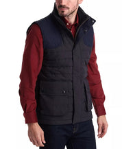 Barbour Mens Bradford Gilet Light Weight Quilted Vest Navy Blue Medium