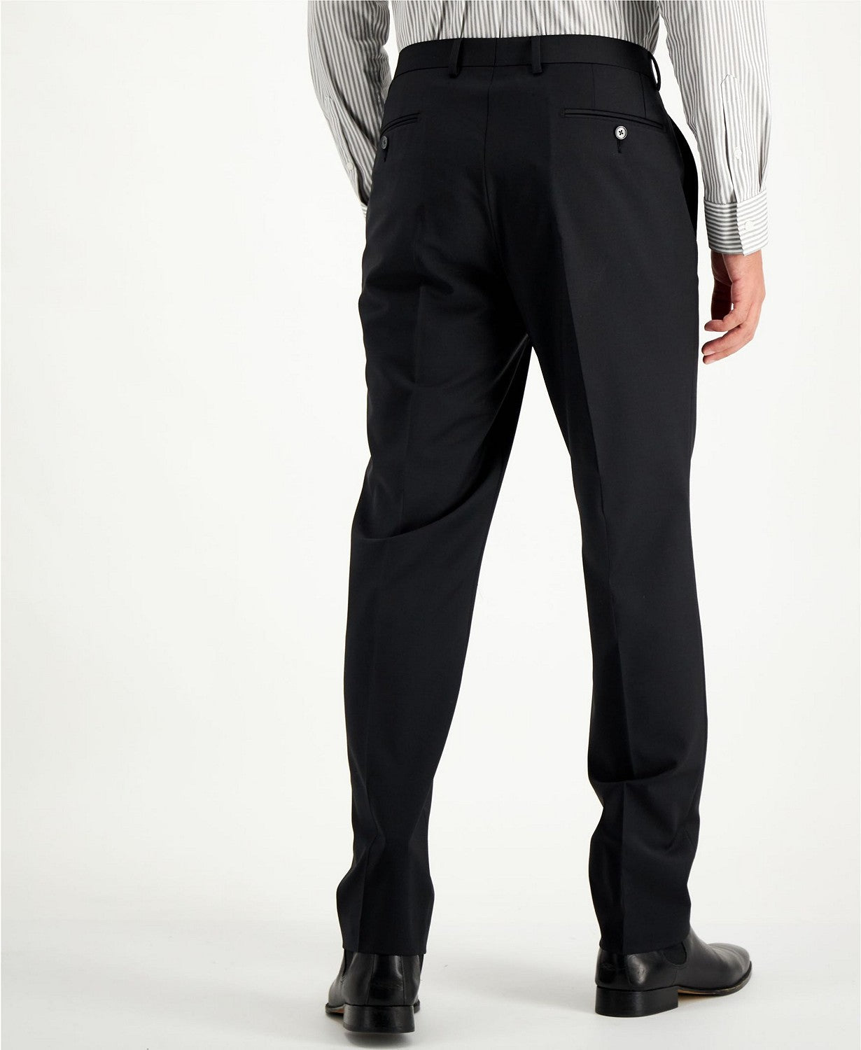 Calvin Klein Slim Fit Infinite Stretch Suit 38S / 33 x 30 Black Flat Pant