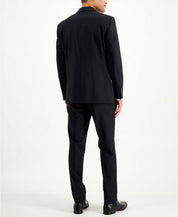 Calvin Klein Men's Slim Fit 2-Piece Wool Suit 42S / 35 x 30 Black