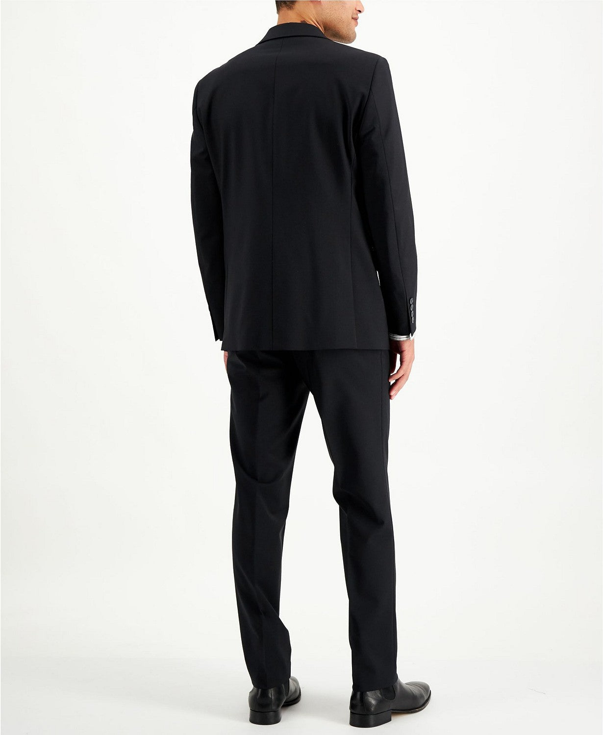 Calvin Klein Slim Fit Infinite Stretch Suit 38R / 32 x 32 Black Flat Pant