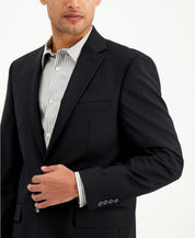 Calvin Klein Men's Slim Fit 2-Piece Wool Suit 42S / 35 x 30 Black