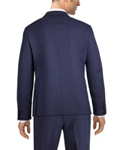 Alfani Mens Classic fit Suit Jacket Blazer 46 R Navy Blue Solid Stretch