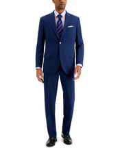Nautica Mens Modern fit 2 Piece Suit 36 S / 30 Waist Blue Solid Stretch