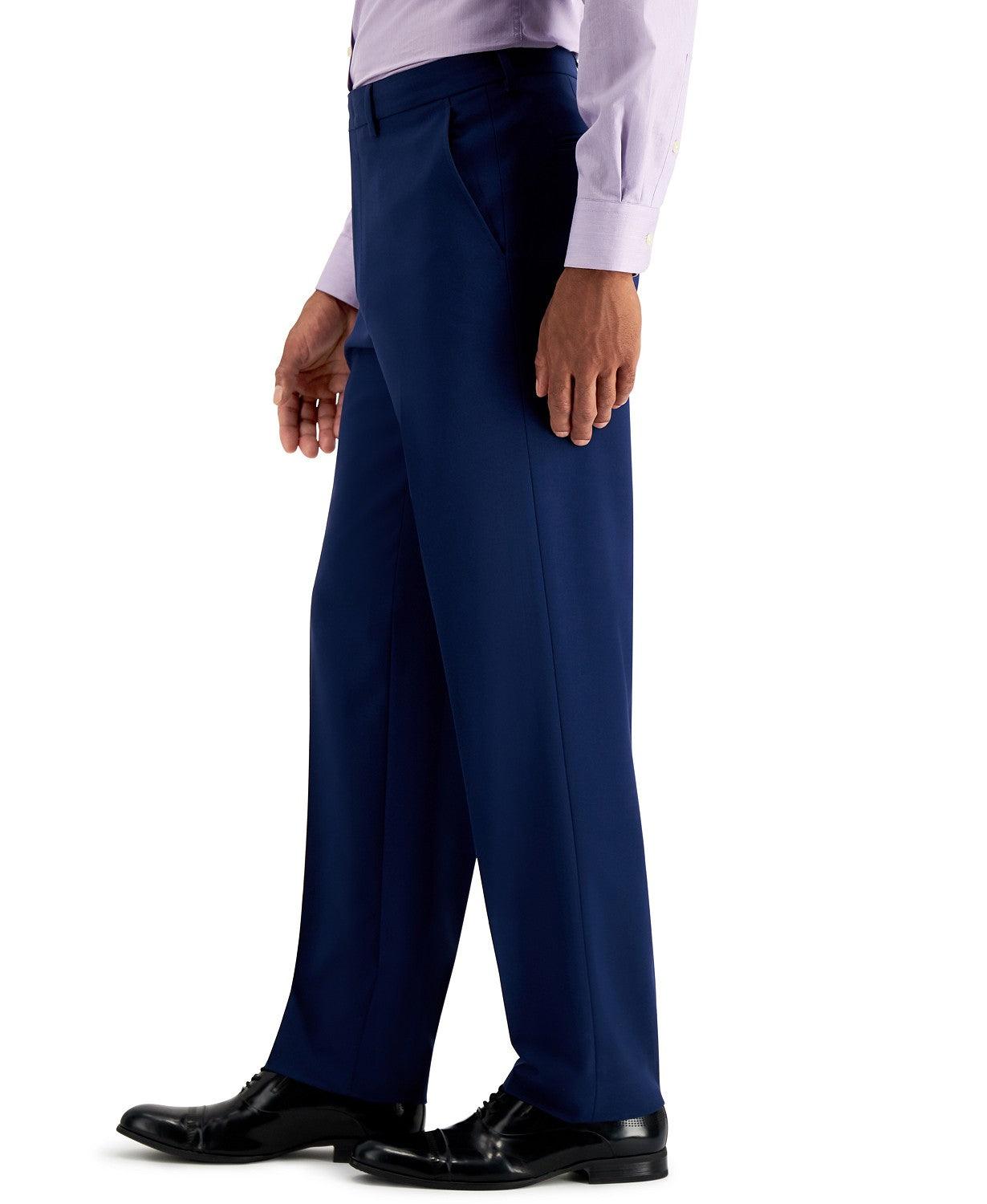 Nautica Mens Modern fit 2 Piece Suit 42 S Pants 36 / 30 Blue Solid