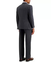 Nautica Men's Modern-Fit Bi-Stretch Suit Dress Pants 34 x 32 Charcoal Grey Solid