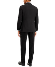 Nautica Mens Modern fit 2 Piece Suit 44 S / 38 Waist Black Solid Stretch