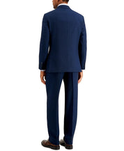 Nautica Mens Modern fit 2 Piece Suit 44 S / 38 Waist Navy Blue Birdseye Stretch