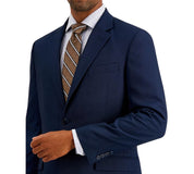 Nautica Mens Modern fit 2 Piece Suit 40 L / 34 Waist Navy Blue Birdseye