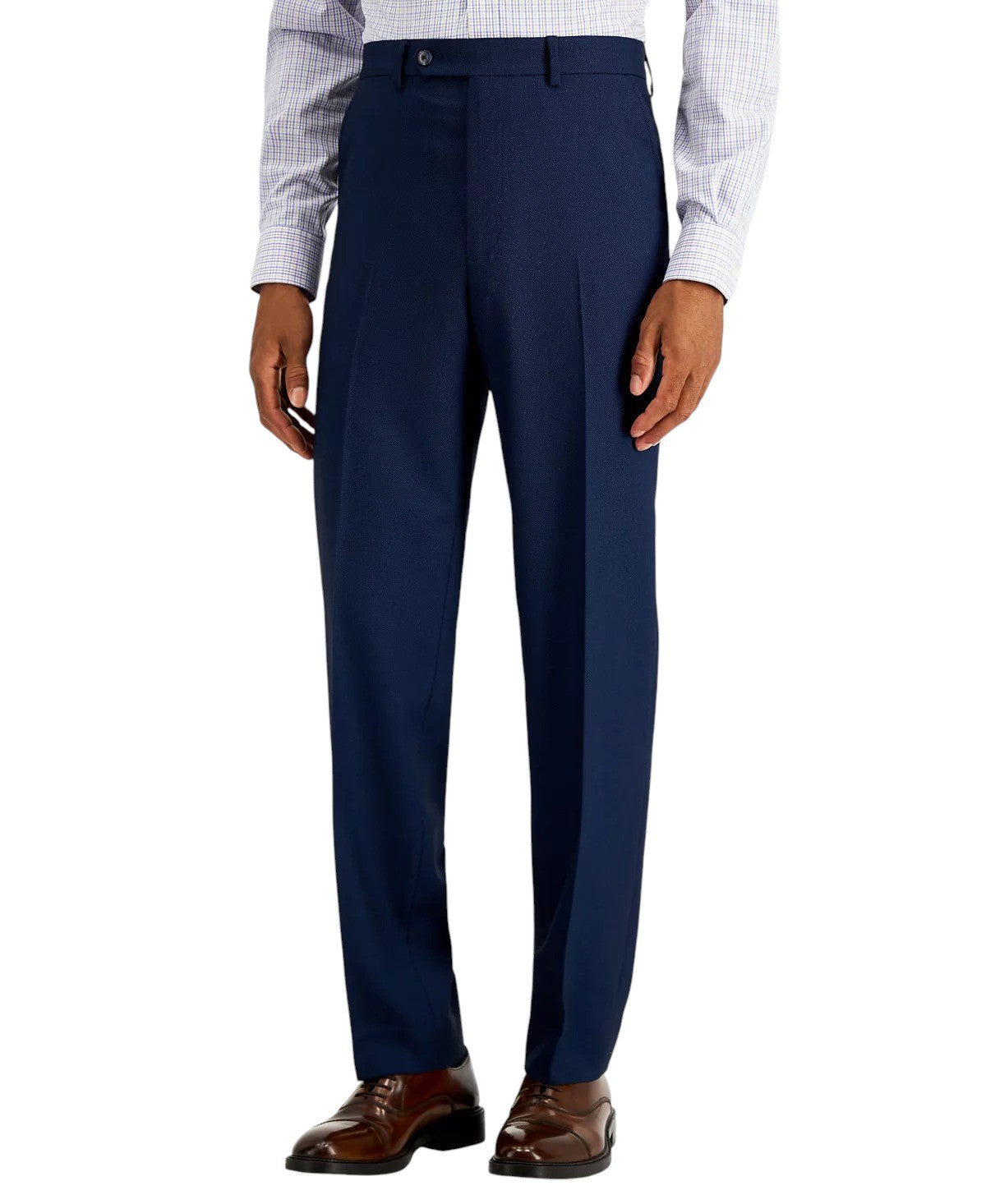 Nautica Mens Modern Fit Dress Pants 30 X  32  Navy Blue Birdseye NA000278GAFF