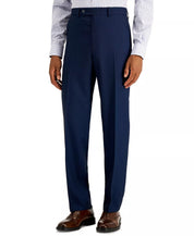 Nautica Mens Modern fit Dress Suit Pants 41 / 32 Blue Navy Birdseye Stretch