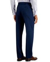 Nautica Mens Modern fit 2 Piece Suit 38 R / 32 Waist Navy Blue Birdseye Stretch