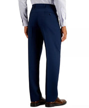 Nautica Mens Modern fit Dress Suit Pants 41 / 32 Blue Navy Birdseye Stretch
