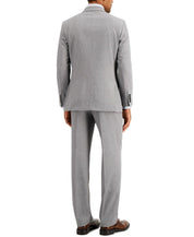 Nautica Mens Modern fit Two Piece Suit 36 R / 30 Waist Light Grey Solid Stretch