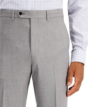 Nautica Mens Modern fit Suit 44 R / 36 Waist Light Grey Solid Stretch