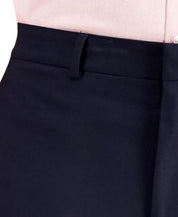 Kenneth Cole Mens Slim fit Dress Pants 36 / 30 Navy Blue Solid Stretch