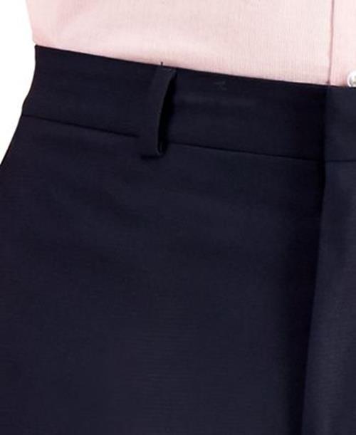 Kenneth Cole Mens Slim fit Dress Pants 36 / 30 Navy Blue Solid Stretch