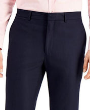 Kenneth Cole Mens Slim fit Dress Pants 30 / 32 Navy Blue Solid Stretch