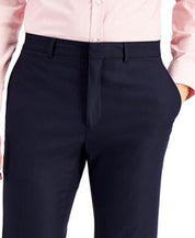 Kenneth Cole Mens Slim fit Dress Pants 30 / 30 Navy Blue Solid