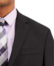 Kenneth Cole Reaction Men's Slim Fit Suit 38S / 31 x 32 Black Two Button
