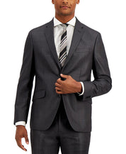 Kenneth Cole Reaction Men's Slim-Fit Big and Tall Suit Grey 46XL / 37 x 32