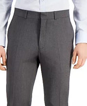 Kenneth Cole Reaction Men's Techni-Cole Light-Gray Slim-Fit Pants 34 x 34